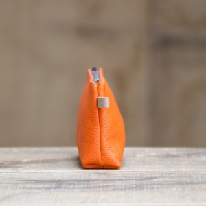 TROUSSE CUIR ORANGE | L'écolière